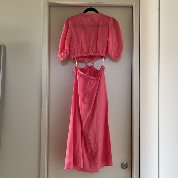 MINKPINK Pink Cut Out Maxi Dress - Picture 9 of 11